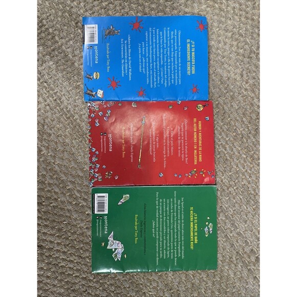 David Walliams Children’s Books Spanish Language Sample Books Promotional - Picture 5 of 5